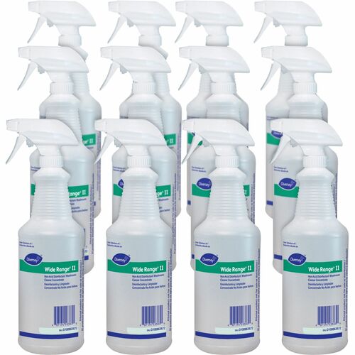 Diversey Care  Spray Bottle,Empty,f/Wide Range II,32oz Capacity,12/CT,CL-DVOD100863672CT