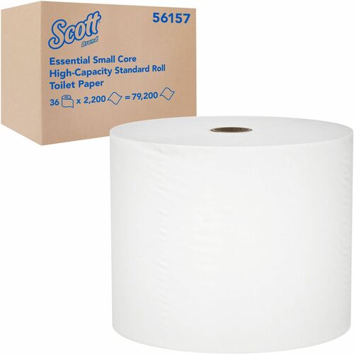 Kimberly-Clark Professional  Toilet Paper,SmallCore,HighCapacity,1-Ply,2200Sh/RL,36/CT,WE