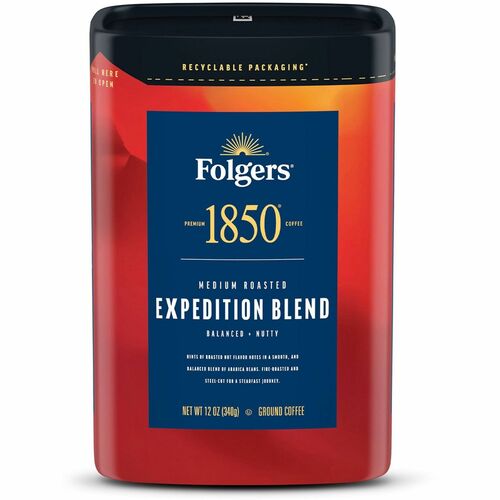 Folgers  Coffee,1850 Pioneer Blend,MediumRoast,Ground,12 oz,BN-FOL93312