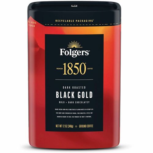 Folgers  Coffee, Ground, Black Gold,12 oz, Black-FOL12722