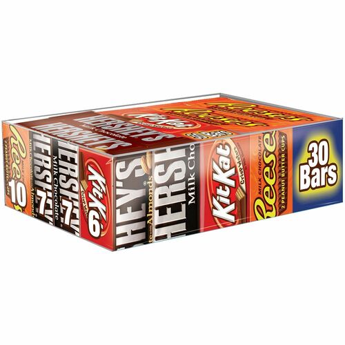 Hershey Co  Candy,Full-Size,Hershey's/Kit Kat/Reese's,30/CT