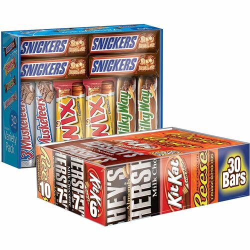 Hershey Co  Candy,Full-Size,Hershey's/Mars Chocolate Bars,2 BX/CT