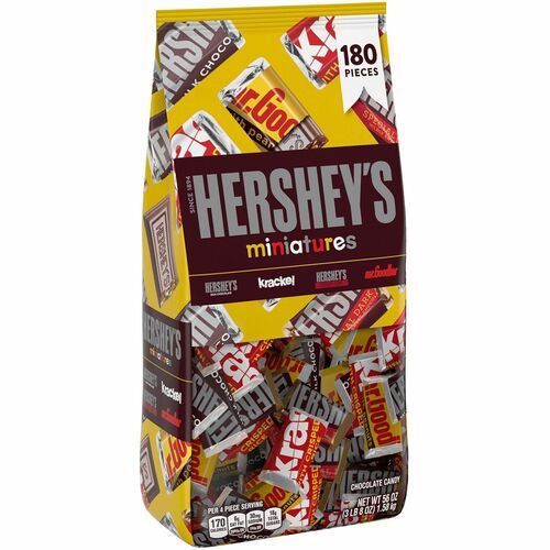 Hershey Co  Candy,Mini,Mr.Goodbar/Krackel/Hershey's,56 oz Bag,180/CT