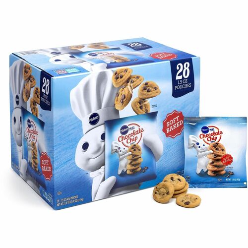 General Mills  Cookies,Mini,Chocolate Chip,1.5 oz Pouches,28/CT-GNM22002056
