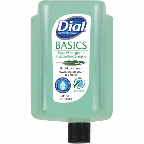 Dial Corporation  Hand Soap,Refill Bottle,Hypoallergenic,15oz,6/CT,GN