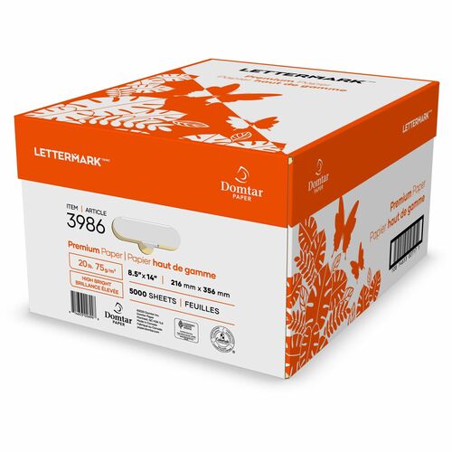 Domtar  Paper,Premium,8-1/2"x14",20 lb,500/RM,10RM/CT,WE-DMR3986