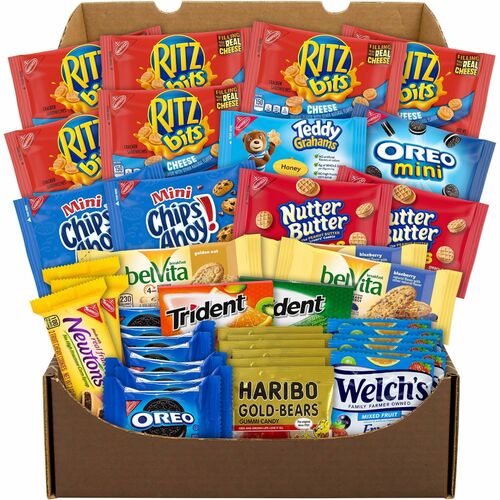 Green Rabbit  Snack Box,Care Package,Crackers/Fruit Snacks/Gum,40/CT-GRR70000037