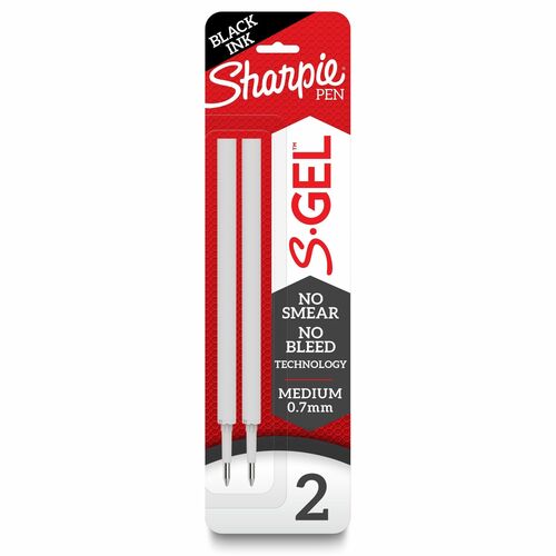 Newell Brands  Refill, f/Sharpie S-Gel, 0.7mm, 2/PK, Black