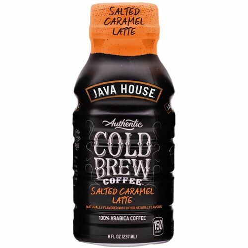 Heartland Food Products Group  Coffee,Bottled,Salted Caramel Latte,Cold Brew,8 oz,12/BX,BK