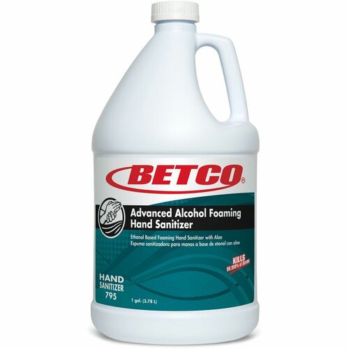 Betco Corporation  Hand Sanitizer,Foam,Alcohol,Citrus,1 Gal,4/CT,Light Blue