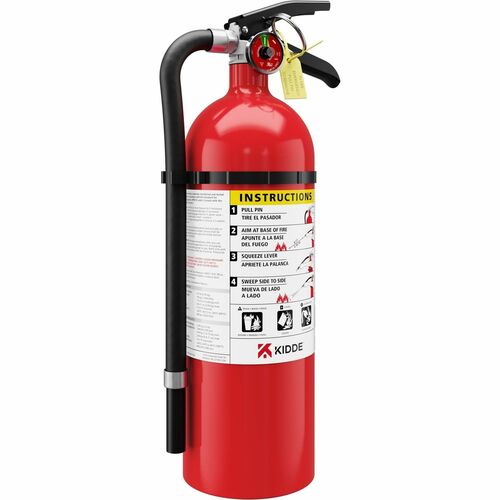 Kidde Fire And Safety  Fire Extinguisher,Rechargeable,Impact Resistant,5.5 lb,Red