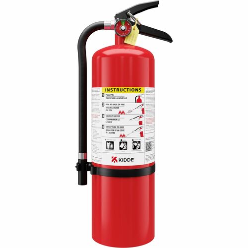 Kidde Fire And Safety  Fire Extinguisher, Rechargeable, Impact Resistant,10 lb,Red