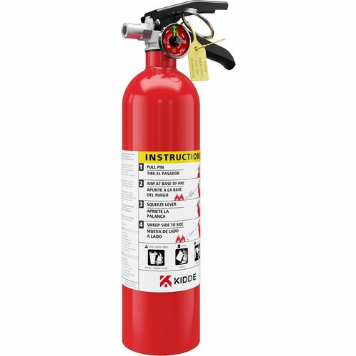 Kidde Fire And Safety  Fire Extinguisher, Rechargeable, 2.5 lb,RD