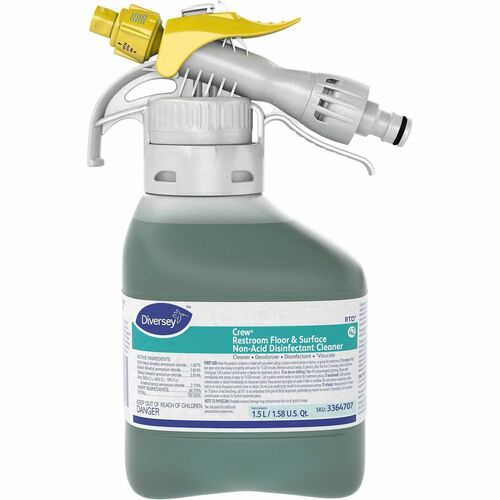 Diversey Care  Disinfectant Cleaner Spray,RTD,f/Restrooms,Nonacid,1.5L,GN-DVO3364707