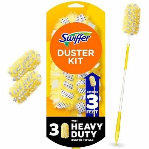 Procter & Gamble Commercial  Swiffer Duster Kit,Unscented,360 Degree,3'ExtHandle,3/PK,YW