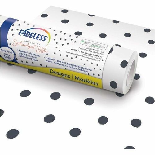Pacon  Art Paper Roll,Fadeless,48"x50',50 lb,BFF Painted Dot
