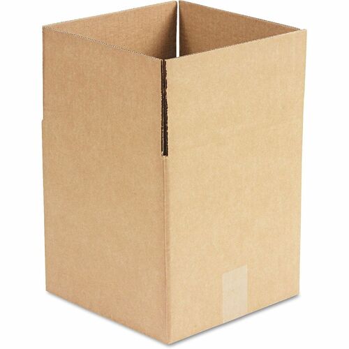 Universal  Cubed Fixed-Depth Corrugated Shipping Boxes, Regular Slotted Container (RSC), Large, 10" x 10" x 10", Brown Kraft, 25/Bundle