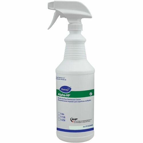 Diversey Care  SprayBottles,f/AlphaHPMultisurfaceDisinfectant,32oz,12/CT,CR-DVOD1222660