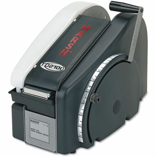 Universal  Manual Tape Dispenser for Gummed Packing Tape, 3" Core, 48 oz Reservoir, Stainless Steel Blades, Black