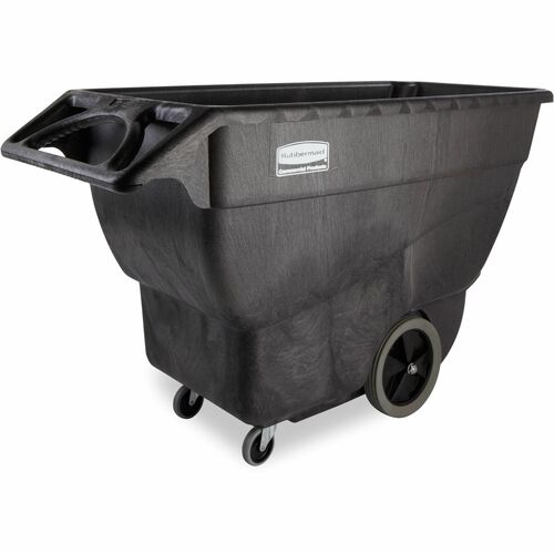 Rubbermaid Commercial Products  Tilt Truck,3/4 Cubic Yard,600 lb Cap,30.25"x64.5"x38",Black