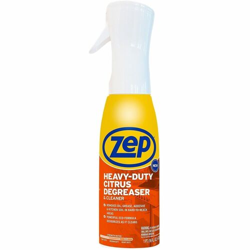 Zep Commercial  Degreaser,Heavy-Duty,RTU,Citrus,16oz,Orange