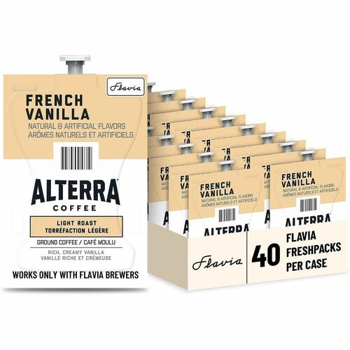 Lavazza  Coffee,Freshpack,Medium Roast,French Vanilla,0.23oz,40/CT,BN