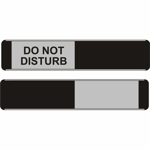 SECO  Sign,Door,w/Slider,Do Not Disturb,10"x2",MI