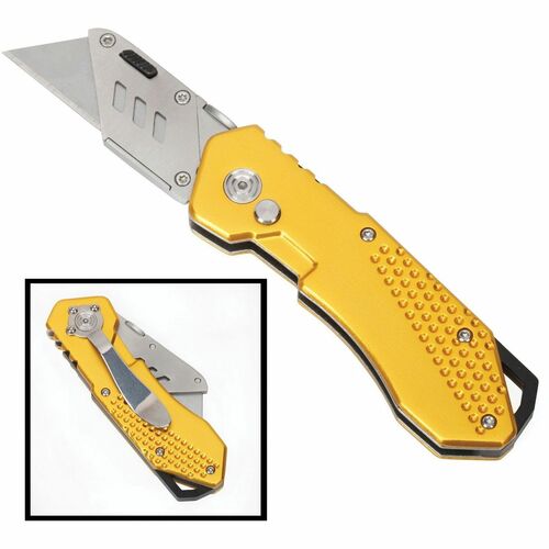 SKILCRAFT  Utility Knife,Folding,Metal Handle,6-3/4" Blades,YW