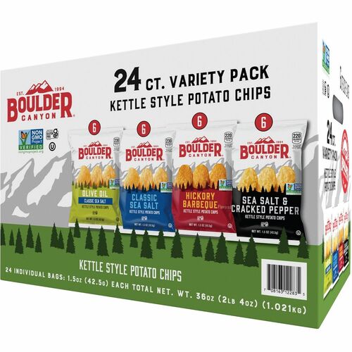 Inventure Development Corp.  Potato Chip Variety Pack, 1.5oz. Bags, 24/CT, Ast