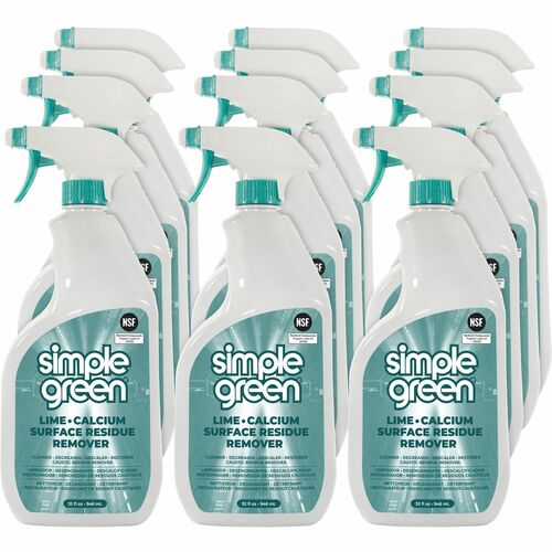 Simple Green  Lime Scale Remover,Spray,32oz,12/CT,White