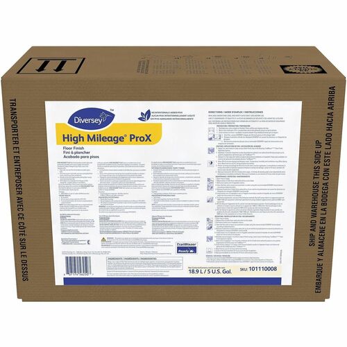 Diversey Care  Floor Finish,High Mileage,RTU,Envirobox,5 Gallon,White-DVO101110008