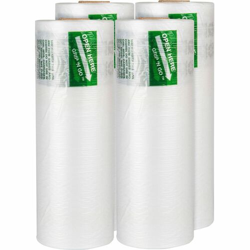 Inteplast Group - IBS Division  Produce Bag Rolls,9 Micron,12"x20",875/Roll,4 Rolls/CT,NTL