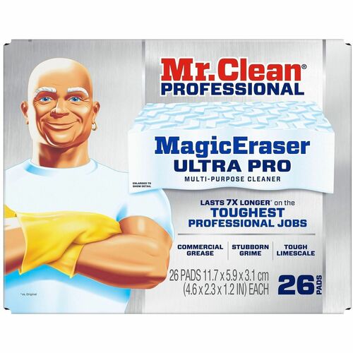 Procter & Gamble Commercial  Cleaning Pad,Magic Eraser,Ultra Pro,4.6"x2.3"x1.2",26/BX,WE