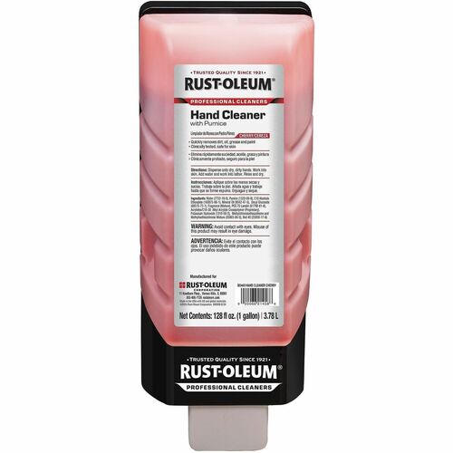 Rust-Oleum  Hand Soap,Professional,Pumice,HeavyDuty,Cherry,1Gallon,Red