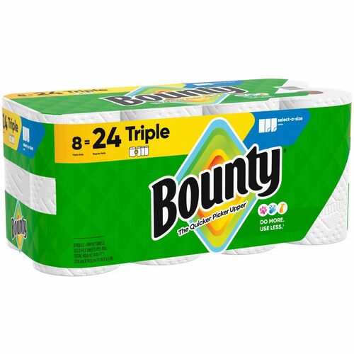 Procter & Gamble Commercial  Paper Towels,Bounty,Select-A-Size,Triple,123/RL,8RL/CT,WE