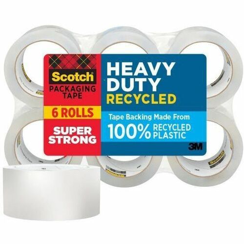 3M  Packing Tape,Heavy-Duty,Recycled,3" Core,1.88"x54.6yds,CR