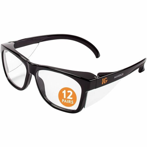 Ansell Healthcare Products  Glasses,Safety,UV Protection,Anti-Fog,12/BX,12BX/CT,Black/CL