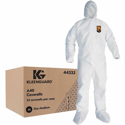 Ansell Healthcare Products  Coveralls,ZipperFront,ElasticAnkles/Wrists/Boots,M,25/CT,WE