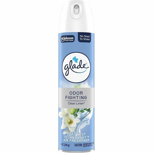 S.C. JOHNSON & SON, INC  Air Freshener Spray, Glade, Clean Linen, 8oz, MI