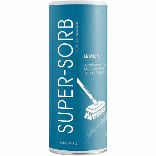 Fresh Products  Liquid/Spill Absorber, Shake Can, 12oz, 24/CT, Lemon Scent-FRSSS24LECT