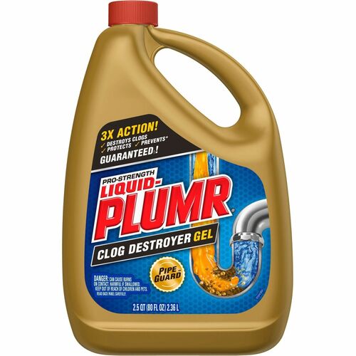 Clorox Company  Clog Remover, Gel, Pro-Strength, Pipeguard, 80oz, 6/CT, MI