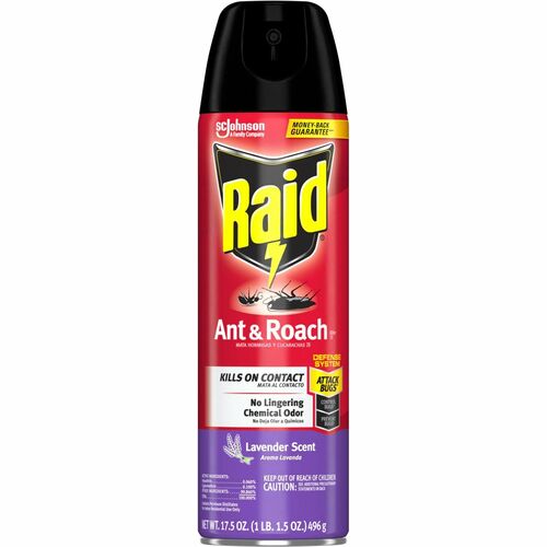 S.C. JOHNSON & SON, INC  Ant/Roach Spray, Lavender Scent,17.5oz, Red