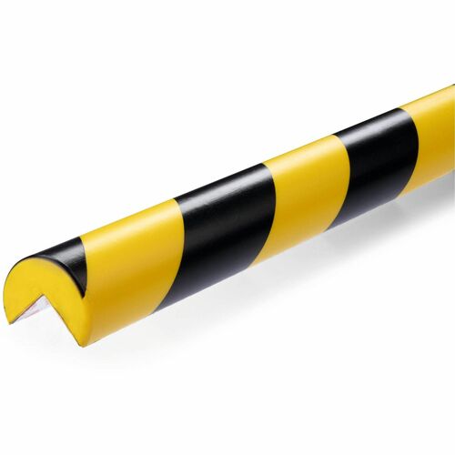 Durable Office Products  Protection Profile,Corner,1.57"Wx1.18"Hx39.37"D,5/PK,YW/BK