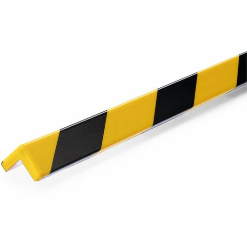 Durable Office Products  Protection Profile,Corner,1.02"Wx1.02"Hx39.37"D,5/PK,YW/BK