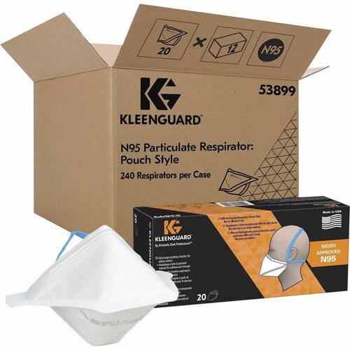 Ansell Healthcare Products  Respirator,N95,Particulate,Flat-Fold,20/PK,12/CT,White