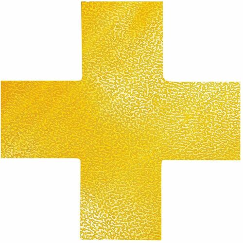 Durable Office Products  Floor Marking, Cross Shape, Indoor, Self-Adhesive,10/PK,YW