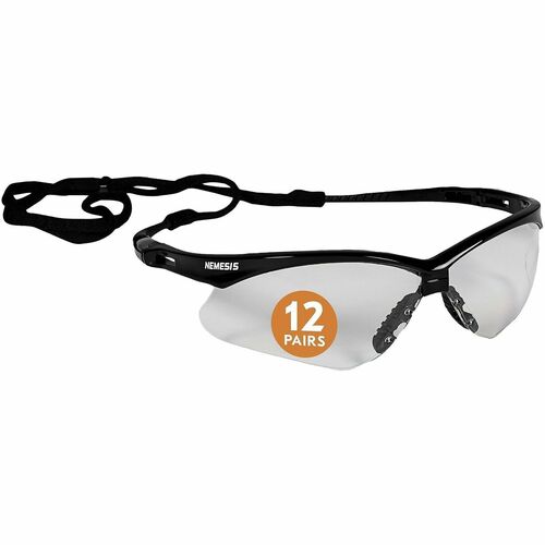 Ansell Healthcare Products  Glasses,Safety,UV Protection,No-Slip,12/BX,12/CT,BK Frame/CL