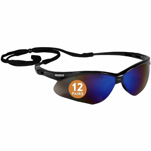 Ansell Healthcare Products  Glasses,Safety,UV Protection,12/BX,12/CT,BK/Blue Mirror Lens