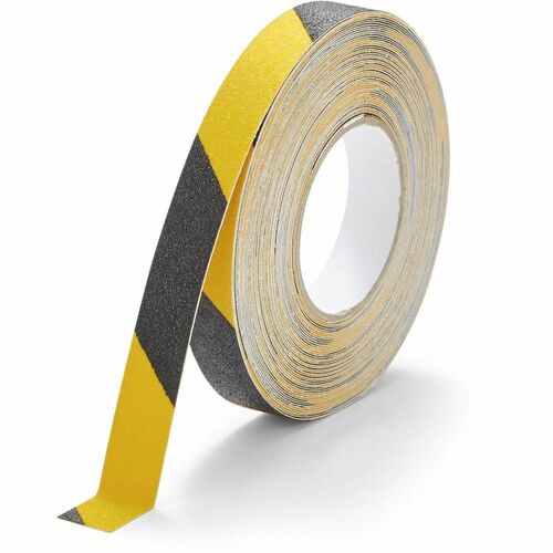 Durable Office Products  Tape,Floor Marking,Anti-Slip,In/Outdoor,0.98"Wx590"D,YW/BK