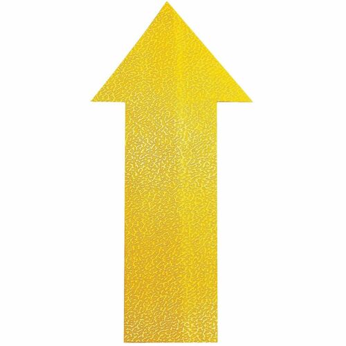 Durable Office Products  Floor Marking, Arrow Shape, Indoor, Self-Adhesive,10/PK, YW